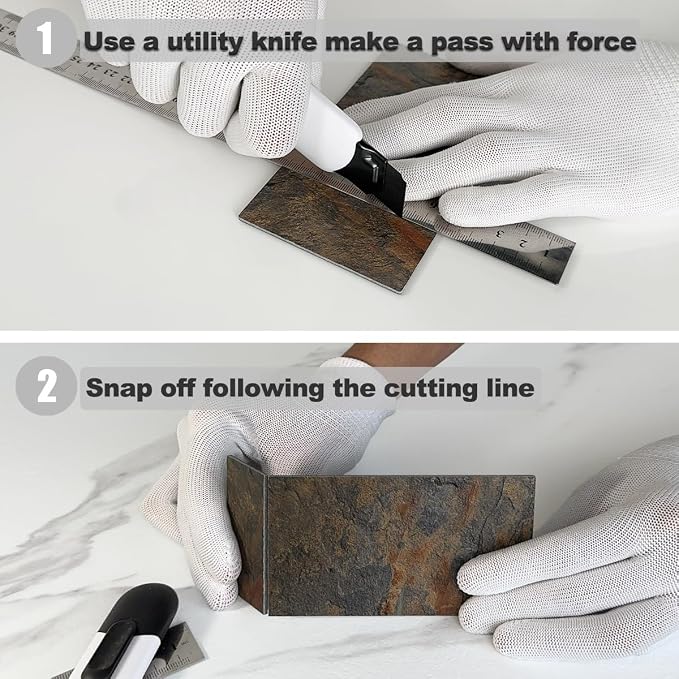 AULIGET 4 Pieces Peel and Stick Backsplash Wall Tile - Image 7