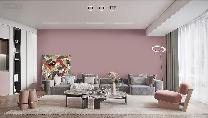 Dimoon 236''x17.7'' Pink Peel and Stick Wallpaper Contact Paper Modern Self - Image 7