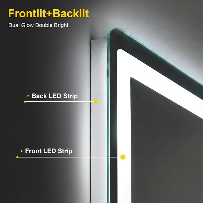 LED Bathroom Mirror with Lights - Image 3
