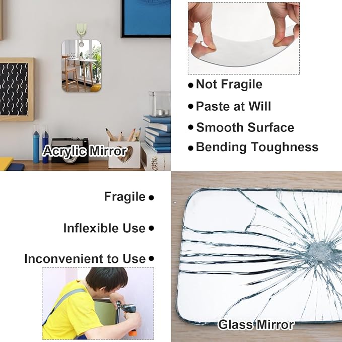 JUNEBRUSHS 2 Pack Medium Mirror - Image 6