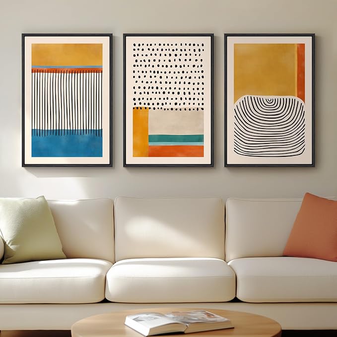 Framed Colorful Abstract Wall Art by Cuspin