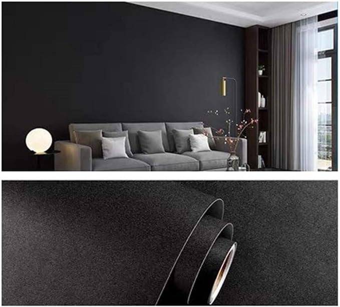 Yancorp 24"x120"Matte Black Contact Paper Peel and Stick Wallpaper Solid Teal - Image 3