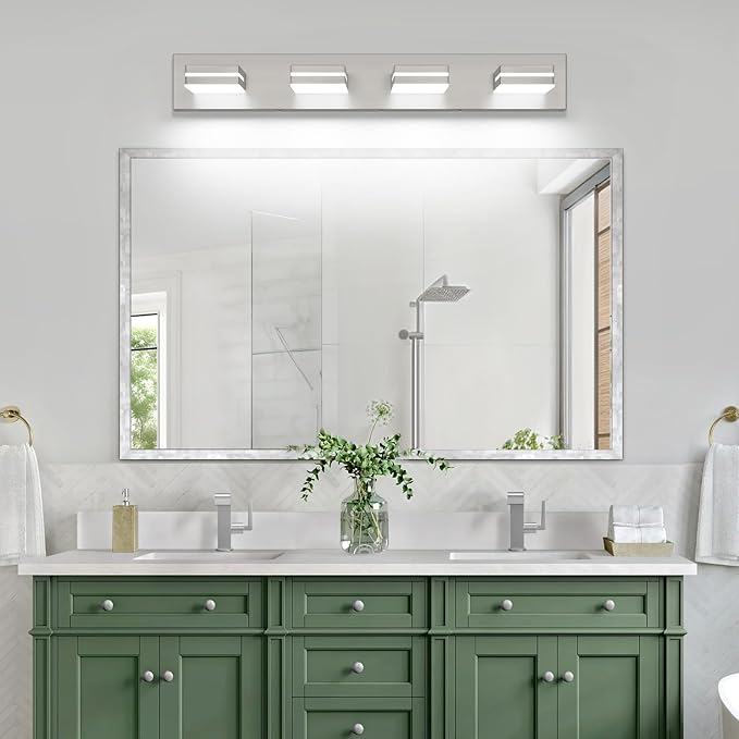 SineRise LED Modern Bathroom Vanity Light Fixtures, Brushed Nickel Modern - Image 5