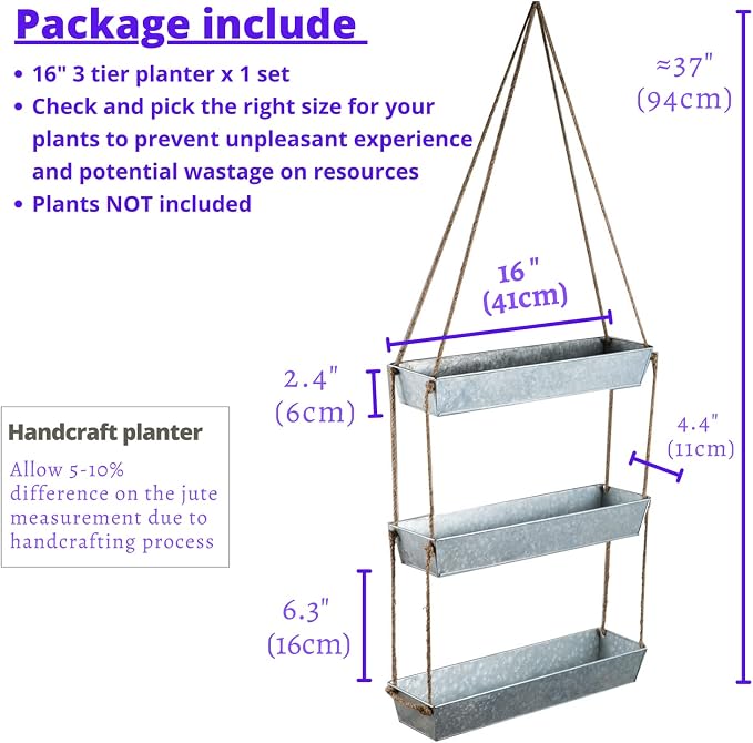 LaLaGreen Wall Hanging Planter - Image 2