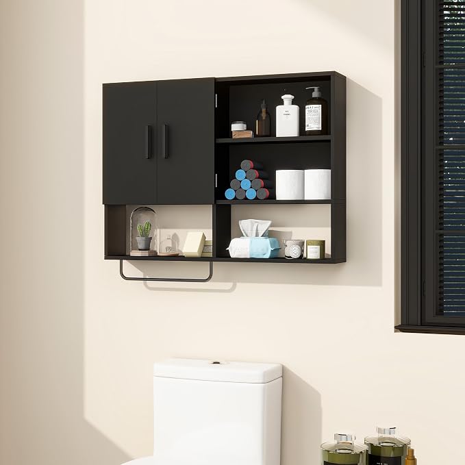 Medicine Cabinet, Wooden Bathroom Wall Cabinet - Image 6