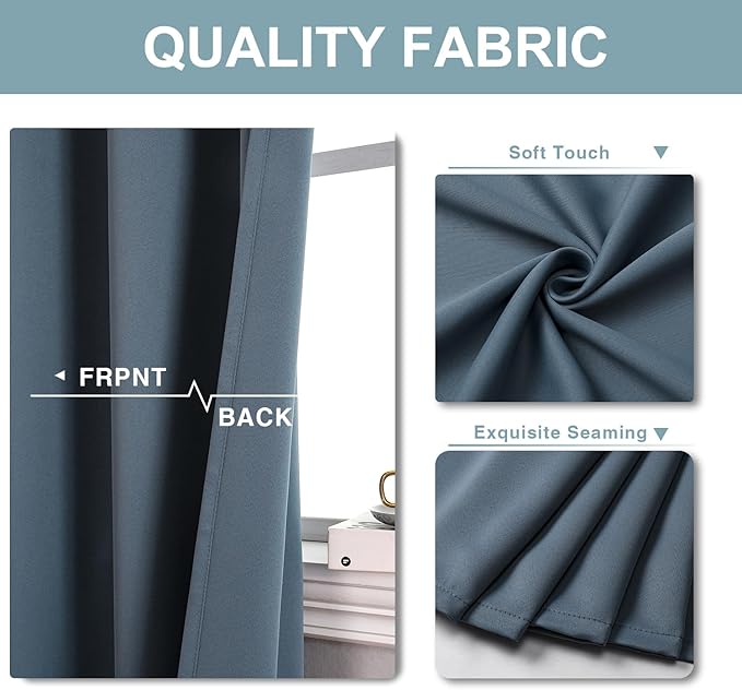ChrisDowa Blackout Curtains 78 inches Long - Image 4