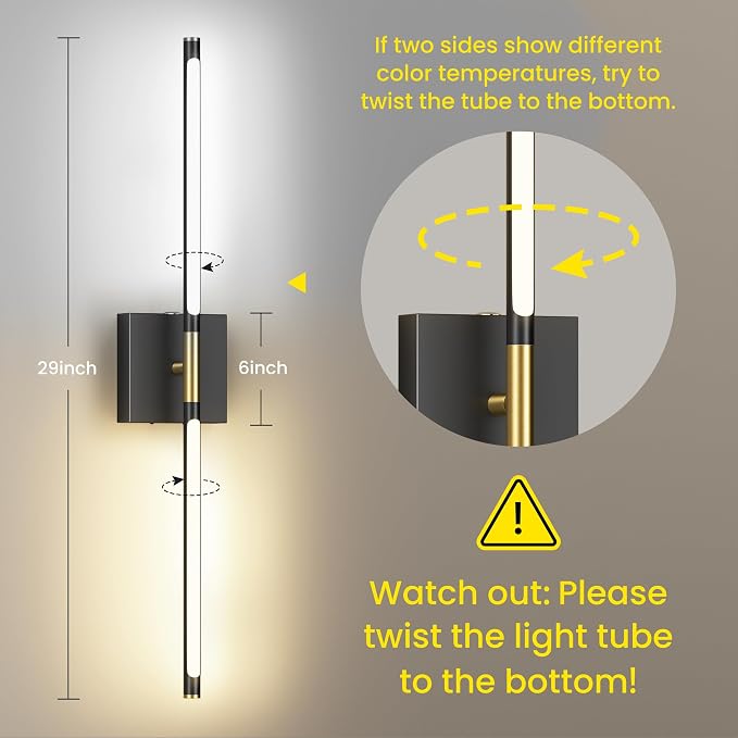 Battery Operated Wall Sconces Set of Two, 10000mAh Rechargeable Wall Lights - Image 3