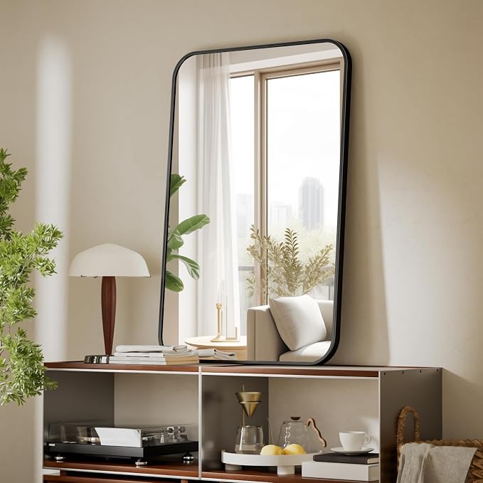 BEAUTYPEAK 24" x 36" Rectangular Aluminum Alloy Frame Wall Mounted Bathroom - Image 6