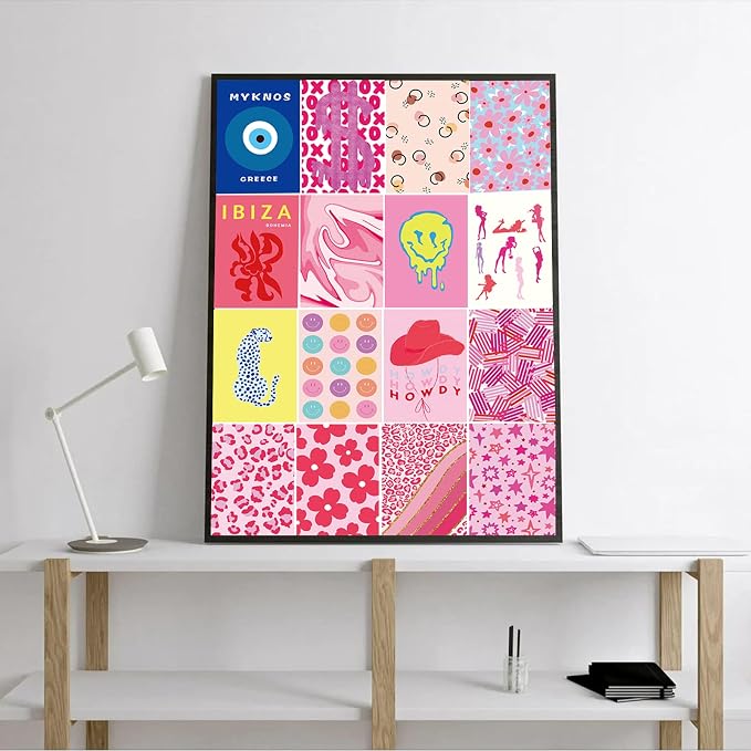 KBKBART 70pcs Preppy Room Decor, Aesthetic Pictures, Cute Trendy Pink Photo - Image 5