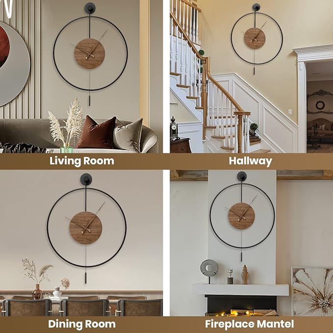 Large Modern Wall Clock, Wall Clocks - Image 5