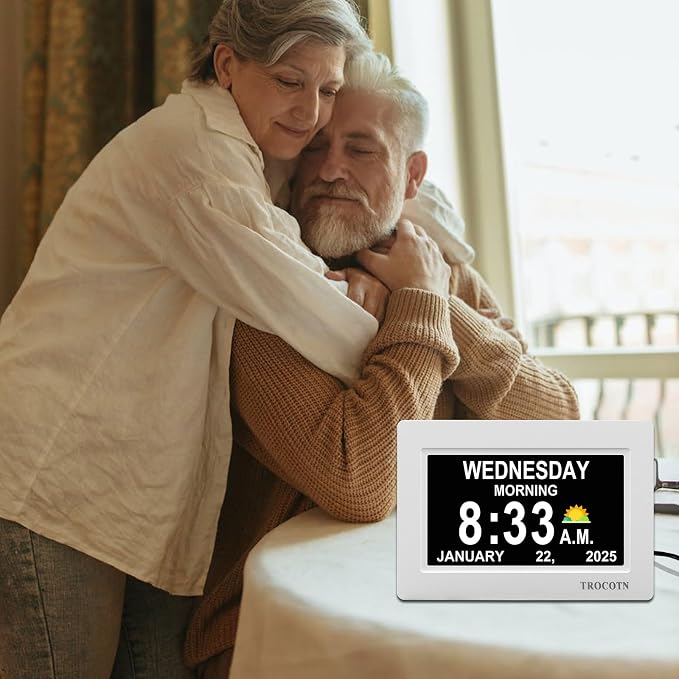 TROCOTN Dementia Clocks, Large Display Calendar Alarm Clock - Image 6