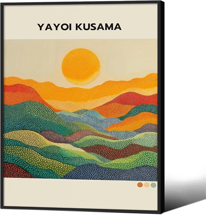Yayoi Kusama1986 Wall Art Japanese Gallery Exhibition Wall Decor Yayoi Kusama by Unknown