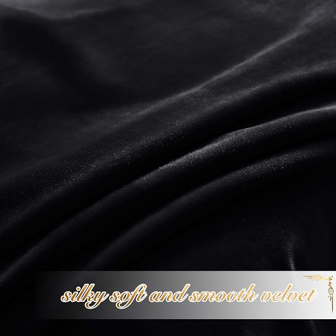 NICETOWN Insulated Black Out Velvet Curtains - Image 5