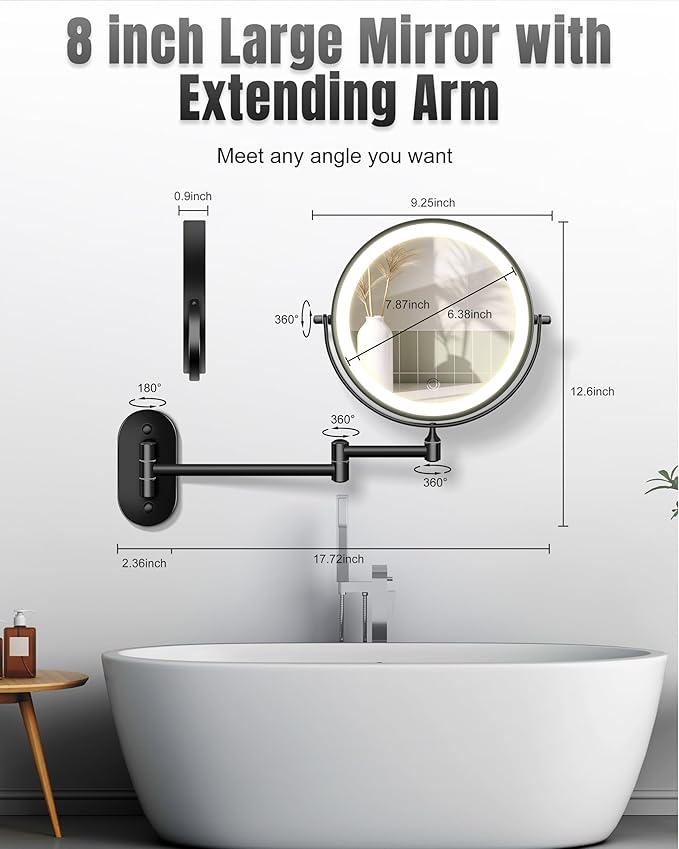 Wall Mounted Makeup Mirror - Image 6