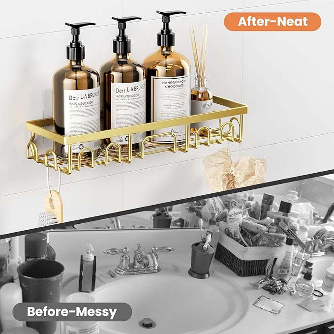 Shower Caddy, 5 Pack Shower Shelves - Image 7