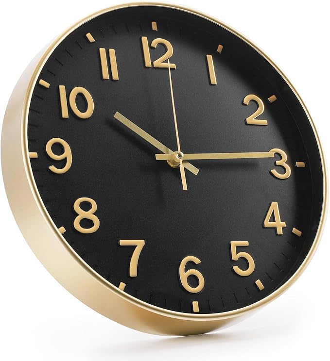 Wall Clock Modern Simple Quartz Decorative Clock Non-Ticking Silent Battery - Image 3