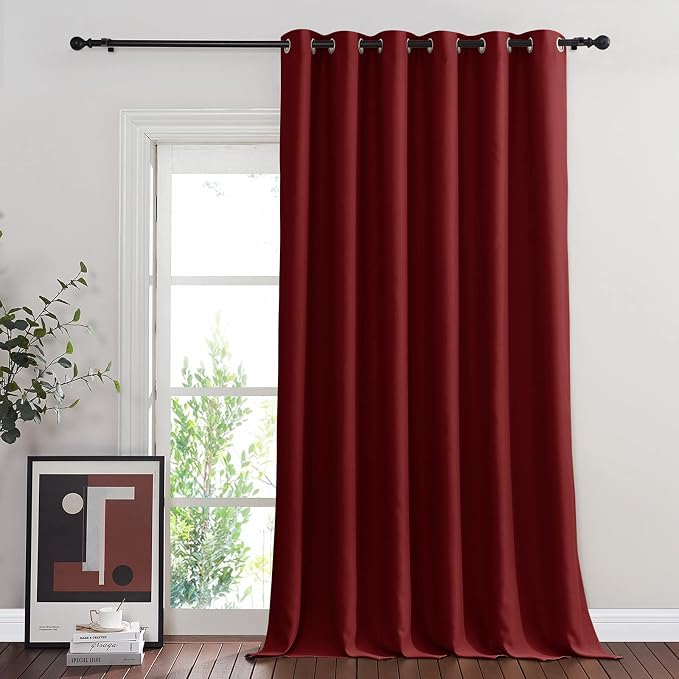 NICETOWN Blackout Sliding Glass Door Curtains, Room Darkening Thermal Insulated - Image 8