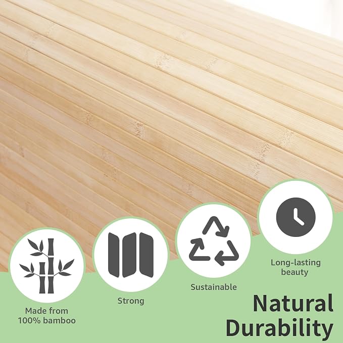 Art3d 48 x 96 Inch Natural Bamboo Wall Panel - Image 7