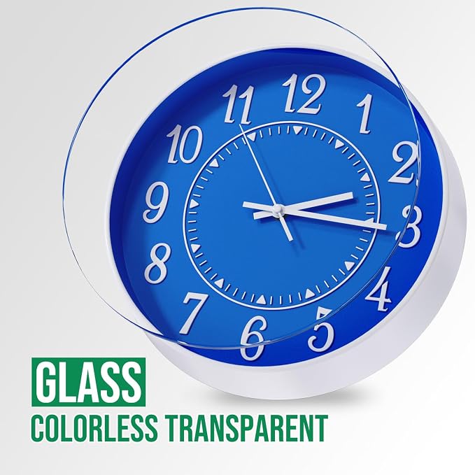 Wall Clock Modern Non-Ticking Battery Operated Silent Wall Clocks Simple Style - Image 5