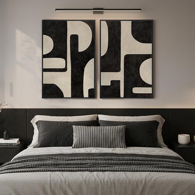 Large Framed Abstract Set of 2 Wall Art - Image 4