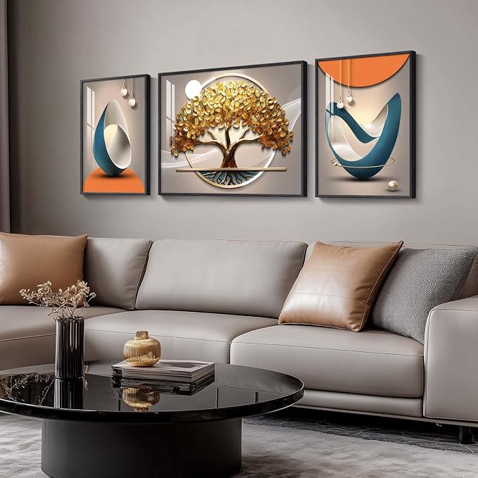 Large Framed Modern Luxury Large Wall Art - Image 2
