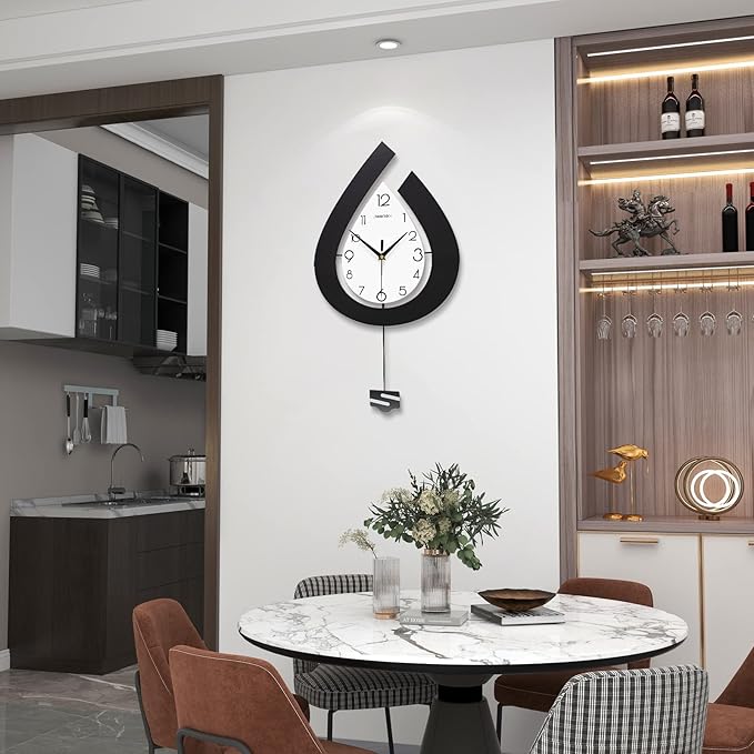 Large Wall Clock for Living Room Decor Big Pendulum Modern Wall Clock Silent - Image 2