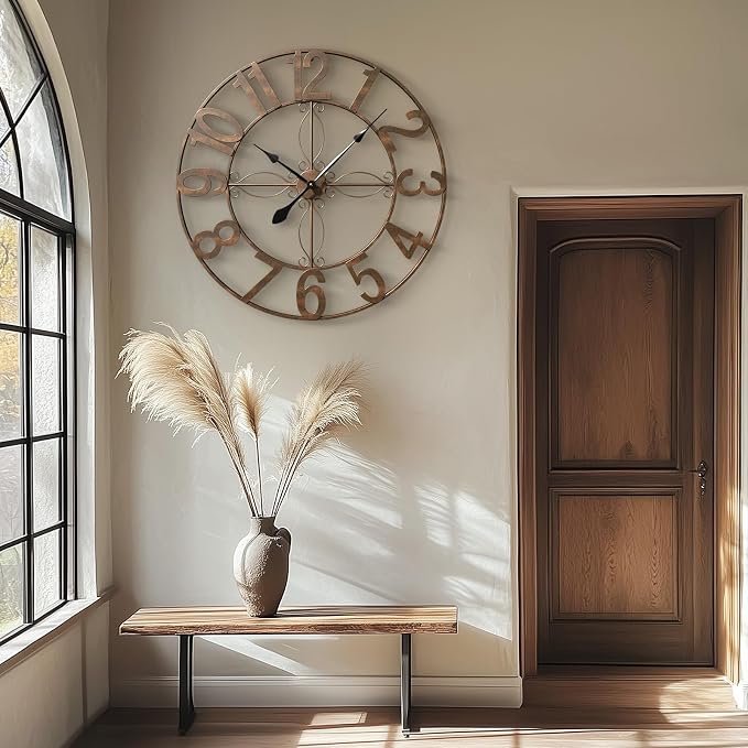 Cuspin Large Wall Clock, 36 Inch Decorative Wall Clock - Image 2