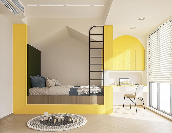 Dimoon 236''x17.7'' Yellow Peel and Stick Wallpaper Contact Paper Modern Self - Image 6