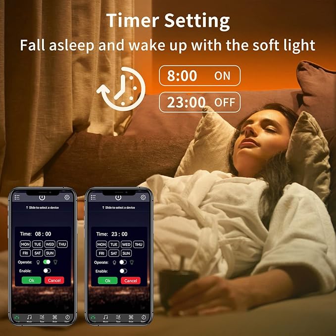 KSIPZE 200ft Led Strip Lights RGB Music Sync Color Changing Bluetooth Led Lights - Image 4