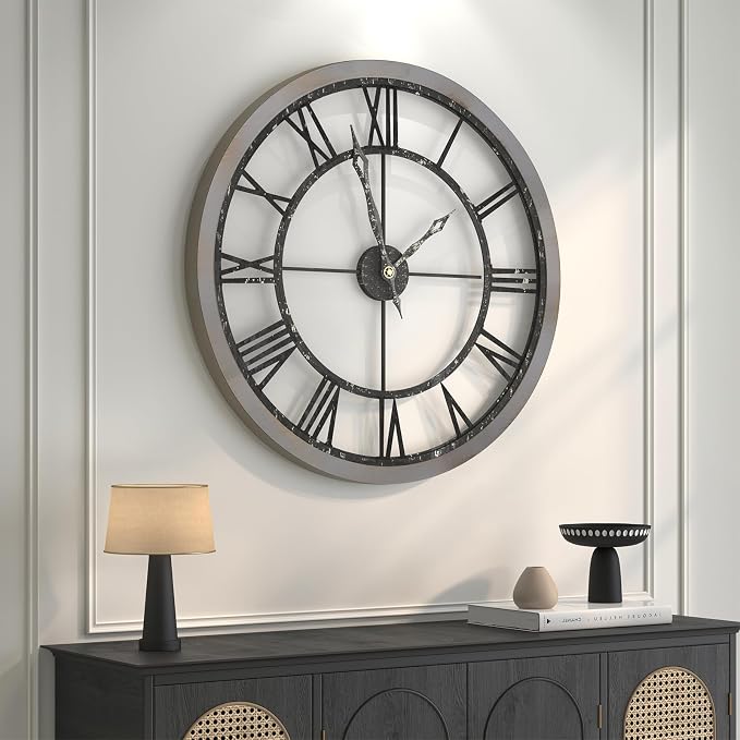 Cuspin 36 Inch Large Farmhouse Wall Clock - Image 7