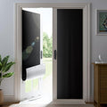 52" W x 84" L 100% Blackout Curtains, Total Darkness No-Drill Black Out Window by ZELMINE