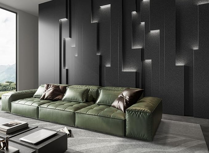 Abyssaly Black Silk Wallpaper Peel and Stick Embossed Self Adhesive Black - Image 4