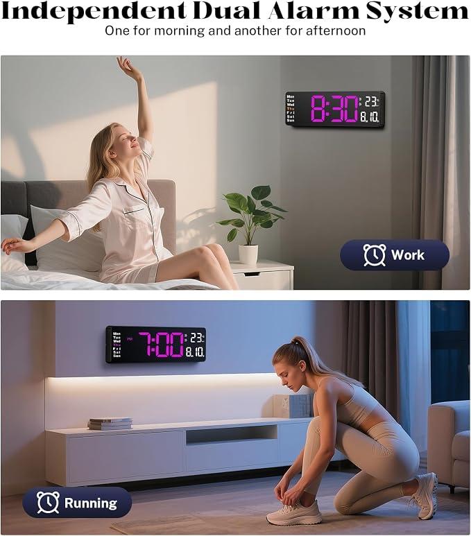 Digital Clock Large Display, Led Big Wall Clocks - Image 5