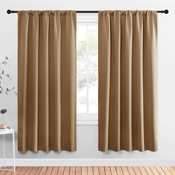 NICETOWN Window Curtains Blackout Drapes, 1 Pair, 52 by 72-Inch, Thermal by NICETOWN
