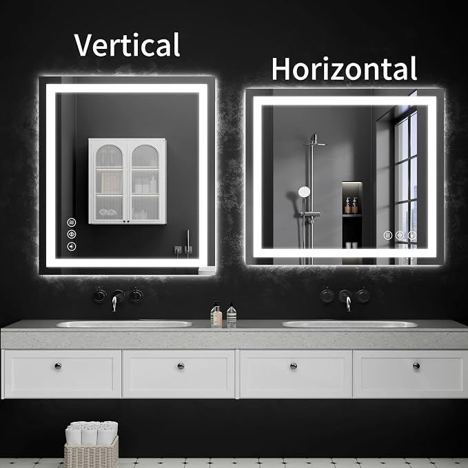 LED Bathroom Mirrors 32"x36" Bathroom Mirror - Image 9