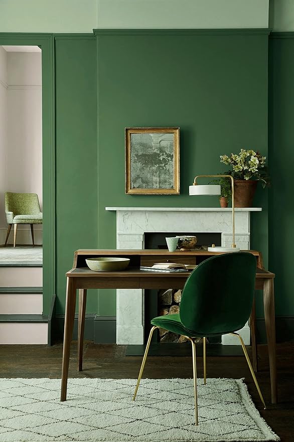 Safiyya 118"x17.7" Olive Green Peel and Stick Wallpaper Solid Color Dark Green - Image 8
