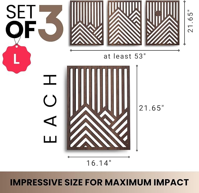 qmmp Modern Wooden Wall Sculptures - Image 5