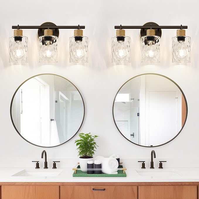 MOKATNG Bathroom Light Fixtures, 3-Light Coastal Vanity Lights - Image 6