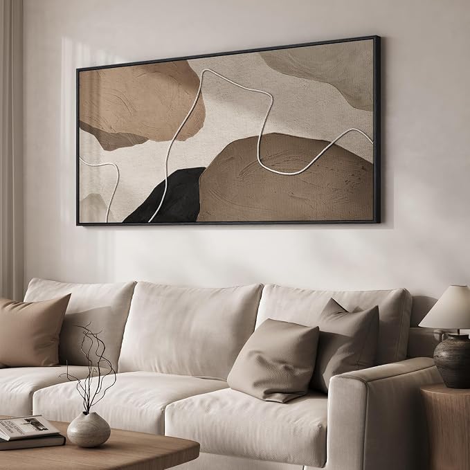Cuspin Extra Large Neutral Abstract Wall Art by Cuspin