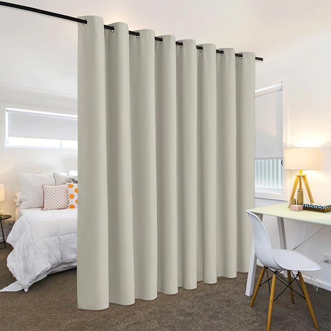 RYB HOME Blackout Office Room Divider Energy Efficient Furniture Protected - Image 3