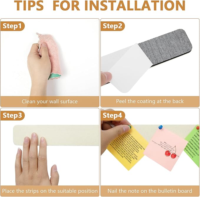 Felt Pin Board Bar Strips Bulletin Board - Image 7