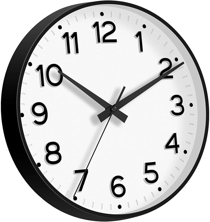 Roymnie Wall Clock 12 Inch Silent Wall Clocks Battery Operated-Modern Non - Image 8