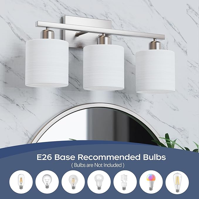 PARTPHONER Bathroom Light Fixtures, Bathroom Lighting Fixtures Over Mirror - Image 4