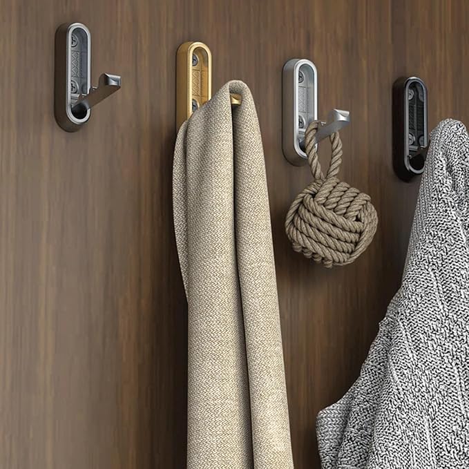 4PCS Foldable Wall Hooks, Flip Down Design - Image 8