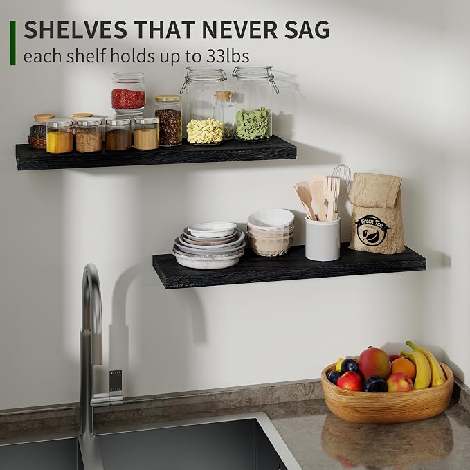 Marsmiles Wood Floating Shelves - Image 5