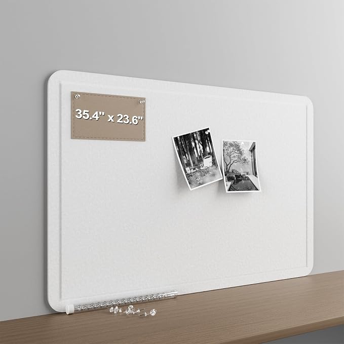 Large Felt Bulletin Board for Wall, Soft Felt Cork Board for Office, Home - Image 8
