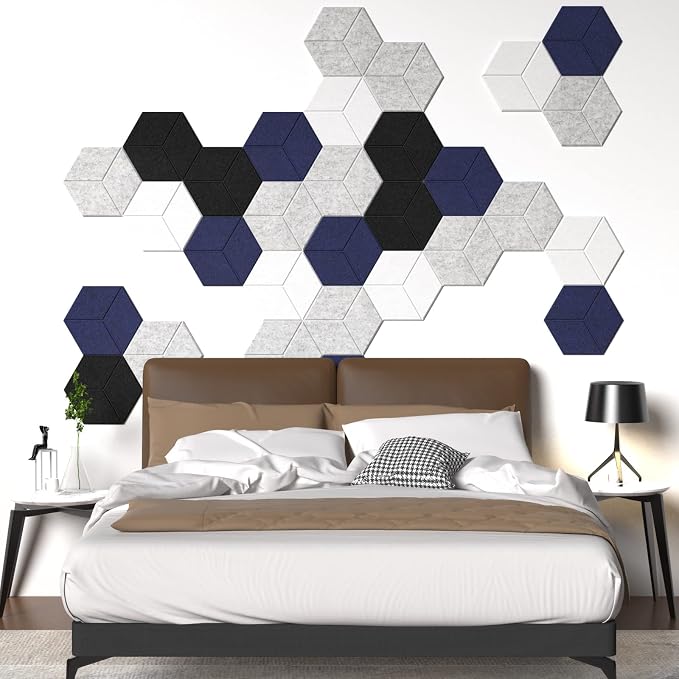 12 Pack Self-adhesive Acoustic Panels 12" X 10" X 0.4" -Sound Proof Foam Panels - Image 7