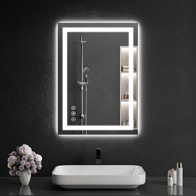20"x28" LED Bathroom Mirror by WISSMILESHOME