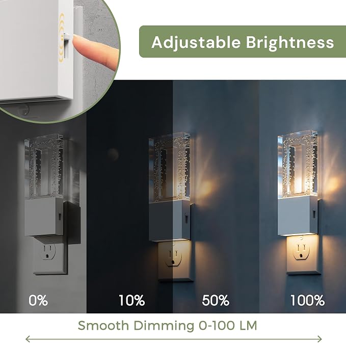 L LOHAS LED Night Light Plug in, 2 Pack Foldable Night Lights Plug into Wall - Image 3