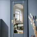 Otlsh 14"48" Arch Wall Mirror, Over The Door, Thin Frame Aluminum Alloy by Otlsh